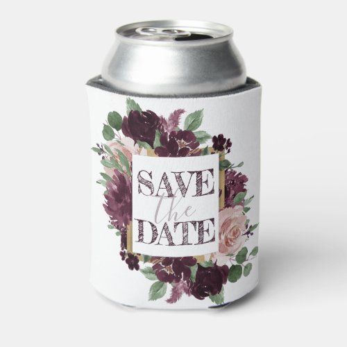 Moody Passions  Dramatic Wine Save the Date Can Cooler