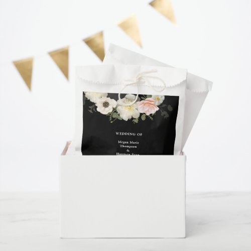  Moody Peonies and Anemones blooming Wedding Favor Bag