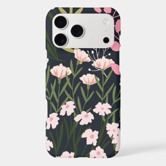 Moody Pink Wildflower Botanical Pattern | Iphone 18 Pro Max Case