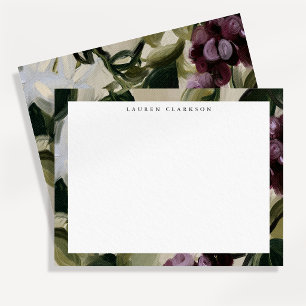 Moody Plum Grape Fine Art Note Card
