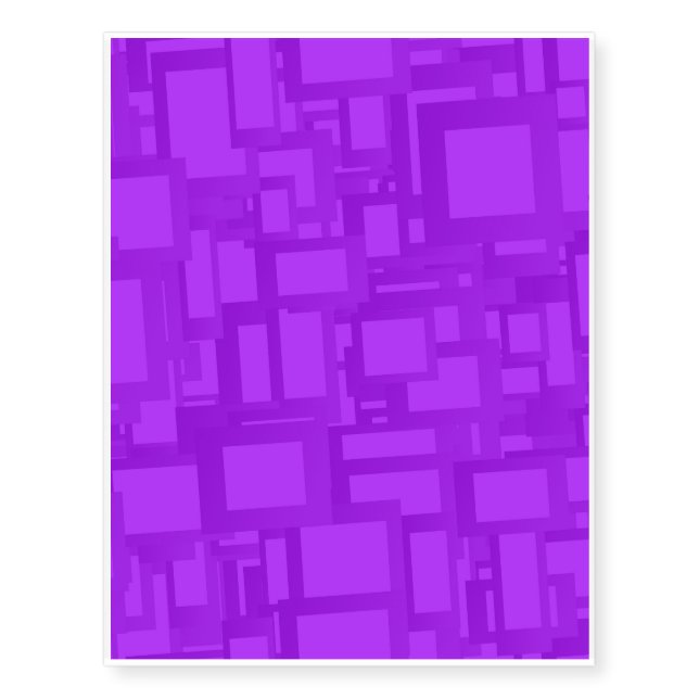 Moody Purple Abstract Art Temporary Tattoos (Front)
