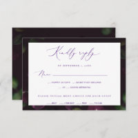 Moody Purple Blooms Gothic Wedding