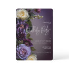 Moody Purple & Lavender Floral Modern Birthday