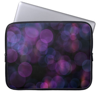 Moody Purple Pink Bokeh Abstract Laptop Sleeve