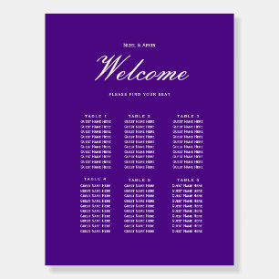 Moody Purple Plum Cotton Flower Trendy Wedding Foam Board
