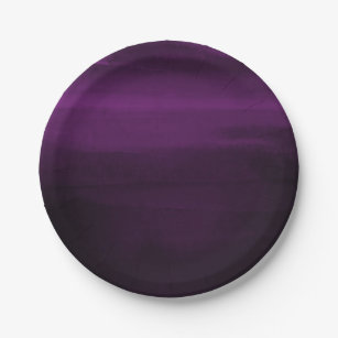 Plum colored top paper plates