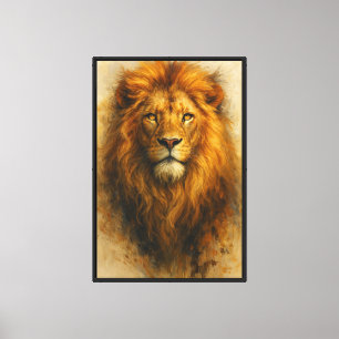 Moody Realism Portrait Art – Fine Art Canvas Print