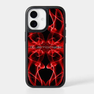 Moody Red Smoke Custom Abstract Art iPhone 17 Case