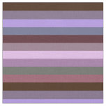 Moody Romantic Mauve &amp; Brown Stripe Pattern Fabric