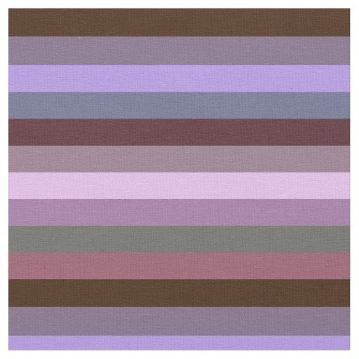 Moody Romantic Mauve & Brown Stripe Pattern Fabric