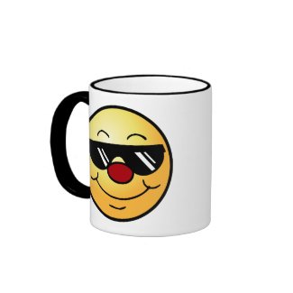 Moody Smiley Face Grumpey Coffee Mug