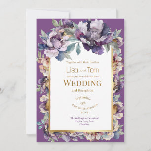 Moody Soft Goth Wedding Invitation