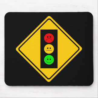 Moody Stoplight Ahead Mouse Pad