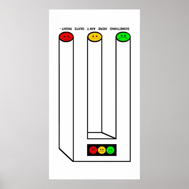 Moody Stoplight Blivet with Caption Poster (Front)