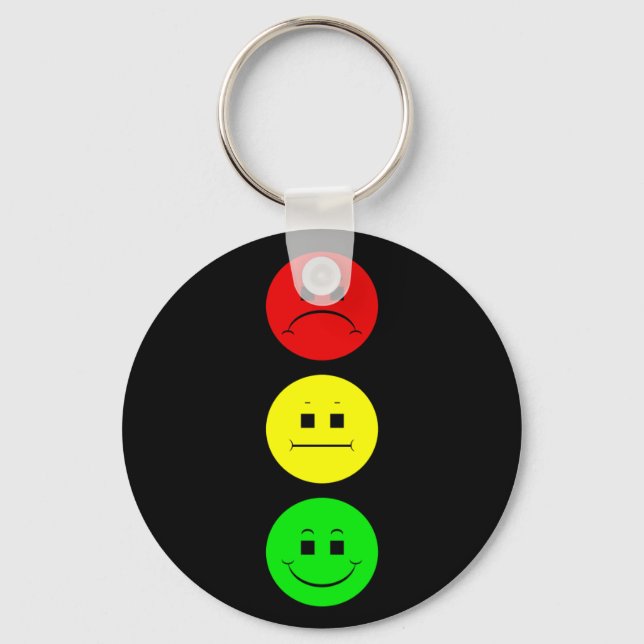 Moody Stoplight Keychain (Front)