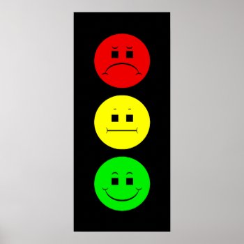 Moody Stoplight Poster by starryseas at Zazzle