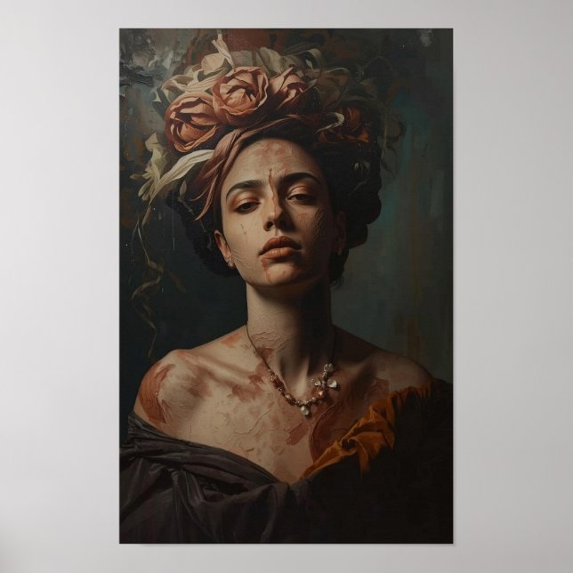 Moody Surreal Oil Painting/Ethereal Abstract Dream Poster (Front)