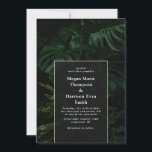 Moody Tropical Monstera Wedding Invitation<br><div class="desc">I created this invitation suite inspired by tropical monstera philodendron plant in moody tones</div>