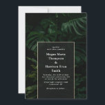 Moody Tropical Monstera Wedding Invitation<br><div class="desc">I created this invitation suite inspired by tropical monstera philodendron plant in moody tones</div>