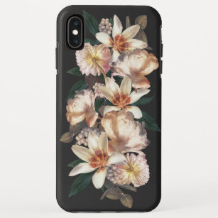 Moody Tulips and Berries Botanical iPhone XS Max Case