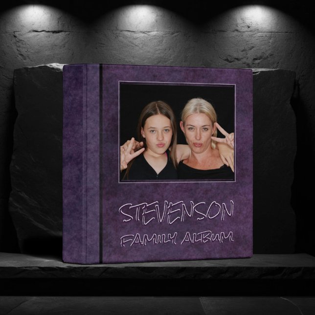 Moody Velvet Deep Purple | Modern Photo Scrapbook 3 Ring Binder (Creator Uploaded)