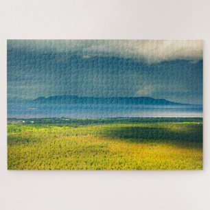 Moody View of Lake Superior Sleeping Giant Jigsaw Puzzle