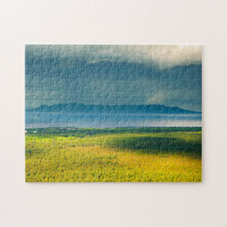 Moody View of Lake Superior Sleeping Giant Jigsaw Puzzle