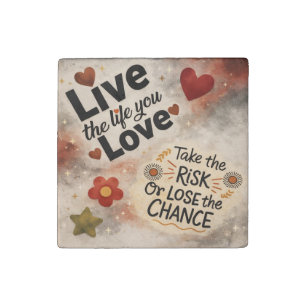 Moody Vintage Motivational Quote Magnet