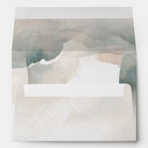 Moody Watercolor Abstract  Envelope