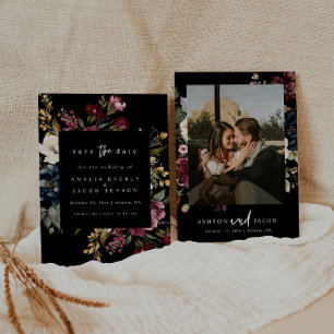 Moody Wedding Save The Date Stationery Invitation