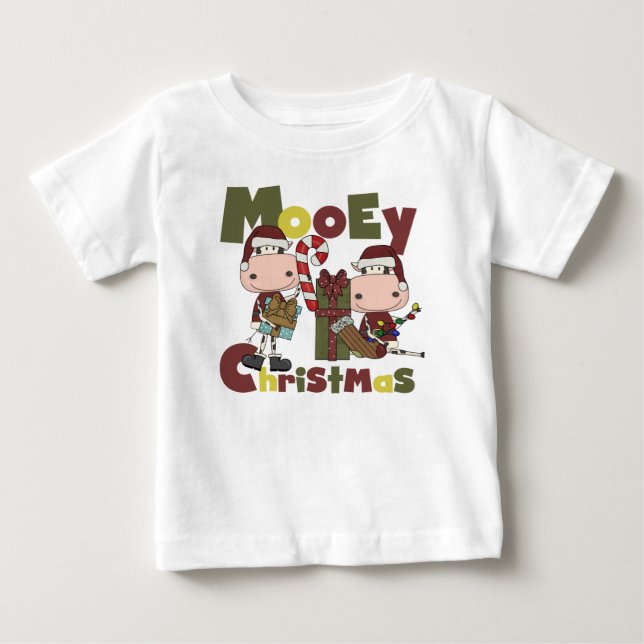 Mooey Christmas Baby T-Shirt (Front)
