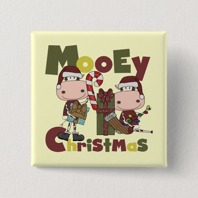 Mooey Christmas Button (Front)
