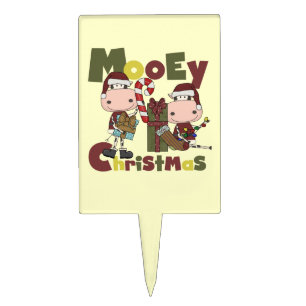 Mooey Christmas Cake Topper