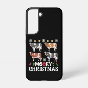 Mooey Christmas Cow Lover Holiday Farm Farmer Samsung Galaxy S22 Case