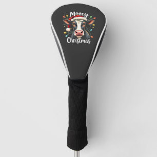 Mooey Christmas Funny Xmas Cow Cattle Lovers Golf Head Cover
