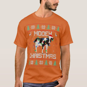 Mooey Christmas Heifers Cow Ugly Christmas Gift T-Shirt
