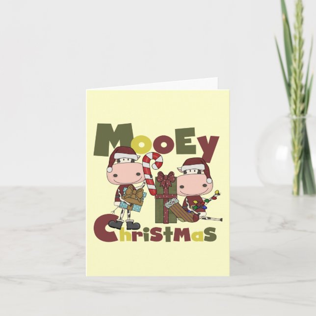 Mooey Christmas Holiday Card (Front)