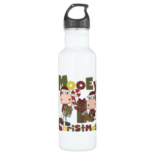 Mooey Christmas Stainless Steel Water Bottle