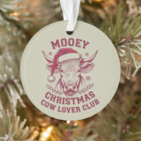 Mooey Christmas Western Cow Lover Club Xmas Season