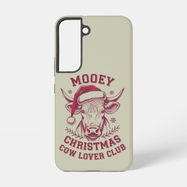 Mooey Christmas Western Cow Lover Club Xmas Season Samsung Galaxy Case (Back)