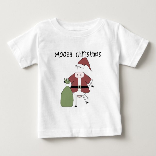 Mooey Cow  Christmas Tshirts and Gifts (Front)