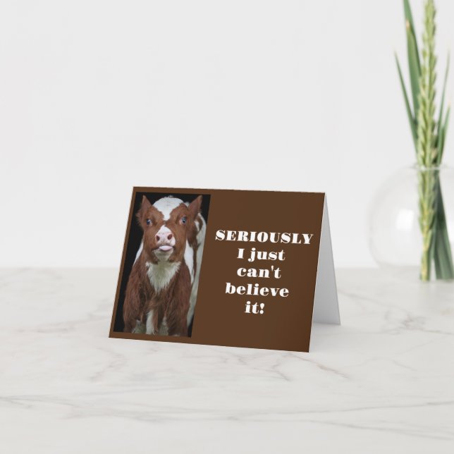 MOOING WISHES ON YOUR **21st BIRTHDAY** Card (Front)