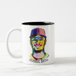 Mookie Betts Baseball Two-Tone Coffee Mug