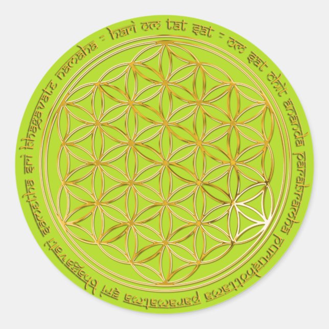 Moola Mantra / Fume Des Leben / greenlight BG Classic Round Sticker (Front)