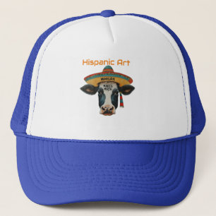 moolah makes mirth Hispanic Art Trucker Hat