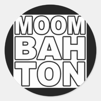 moombahton classic round sticker
