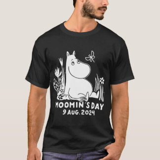 Moomin Snufkin Pipe And Hat With Flowers T-Shirt