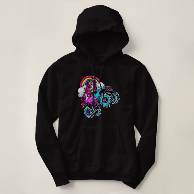 Moomin unicorn star birthday funny birthday  hoodie (Design Front)