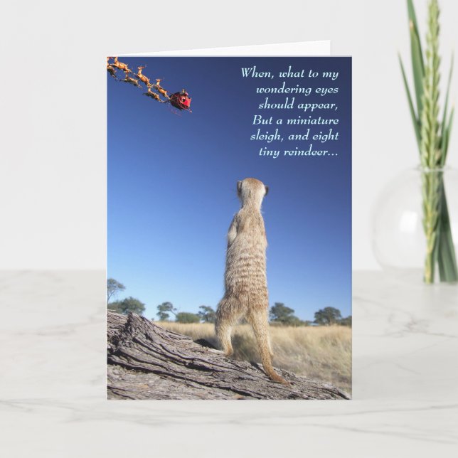 Moomins with Santa - Seasons greetings 1 Holiday Card (Front)