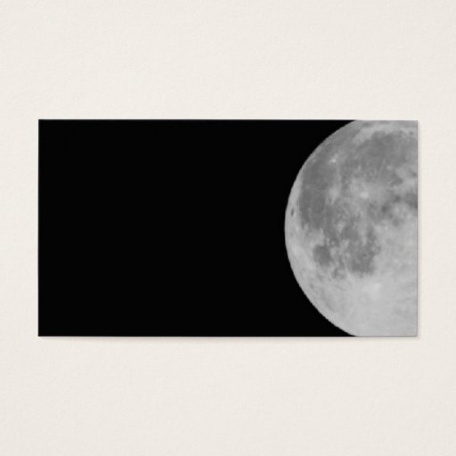 Customizable Moon Business Card